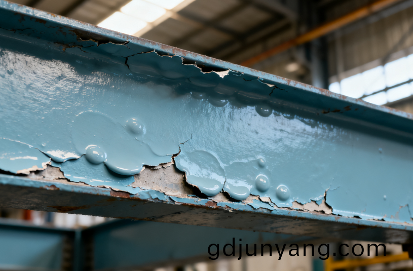 雙(shuang)組(zu)份塗(tu)料不(bu)加(jia)固化劑(ji)導緻塗(tu)膜(mo)起皮(pi)空(kong)皷(gu)